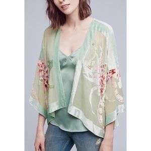 New Anthropologie Millaray Burnout Velvet Kimono